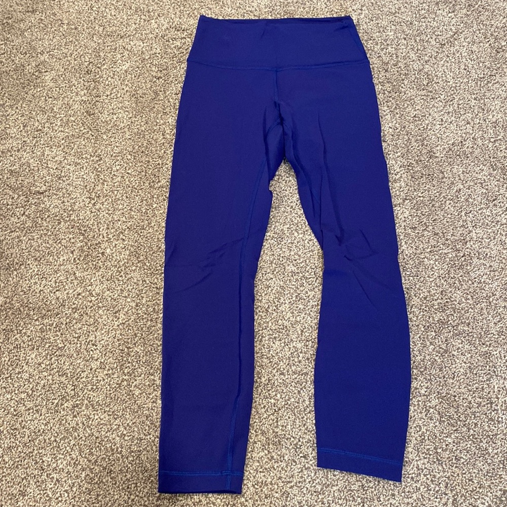 Lululemon wunder train 25”inseam. Size 6. Dark sapphire blue